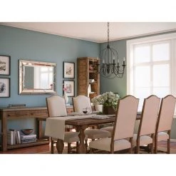 Pannier 6-Light Oil-Rubbed Bronze with Silver Highlights Chandelier by Kenroy Home -Kenroy Home Sales blackened oil rubbed bronze kenroy home chandeliers 93066orb 66 1000