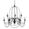 Pannier 9-Light Oil-Rubbed Bronze with Silver Highlights Chandelier by Kenroy Home -Kenroy Home Sales blackened oil rubbed bronze kenroy home chandeliers 93069orb 64 1000