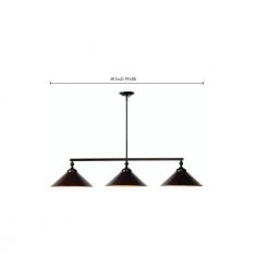Conical 3-Light Steel Island Light by Kenroy Home -Kenroy Home Sales blackened oil rubbed bronze kenroy home chandeliers 93247orb 4f 1000