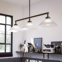 Conical 3-Light Oil Rubbed Bronze Pendant by Kenroy Home 10 Conical 3-Light Oil Rubbed Bronze Pendant by Kenroy Home -Kenroy Home Sales blackened oil rubbed bronze kenroy home chandeliers 93248orb 1f 1000