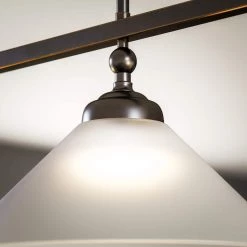 Conical 3-Light Oil Rubbed Bronze Pendant by Kenroy Home 11 Conical 3-Light Oil Rubbed Bronze Pendant by Kenroy Home -Kenroy Home Sales blackened oil rubbed bronze kenroy home chandeliers 93248orb 44 1000