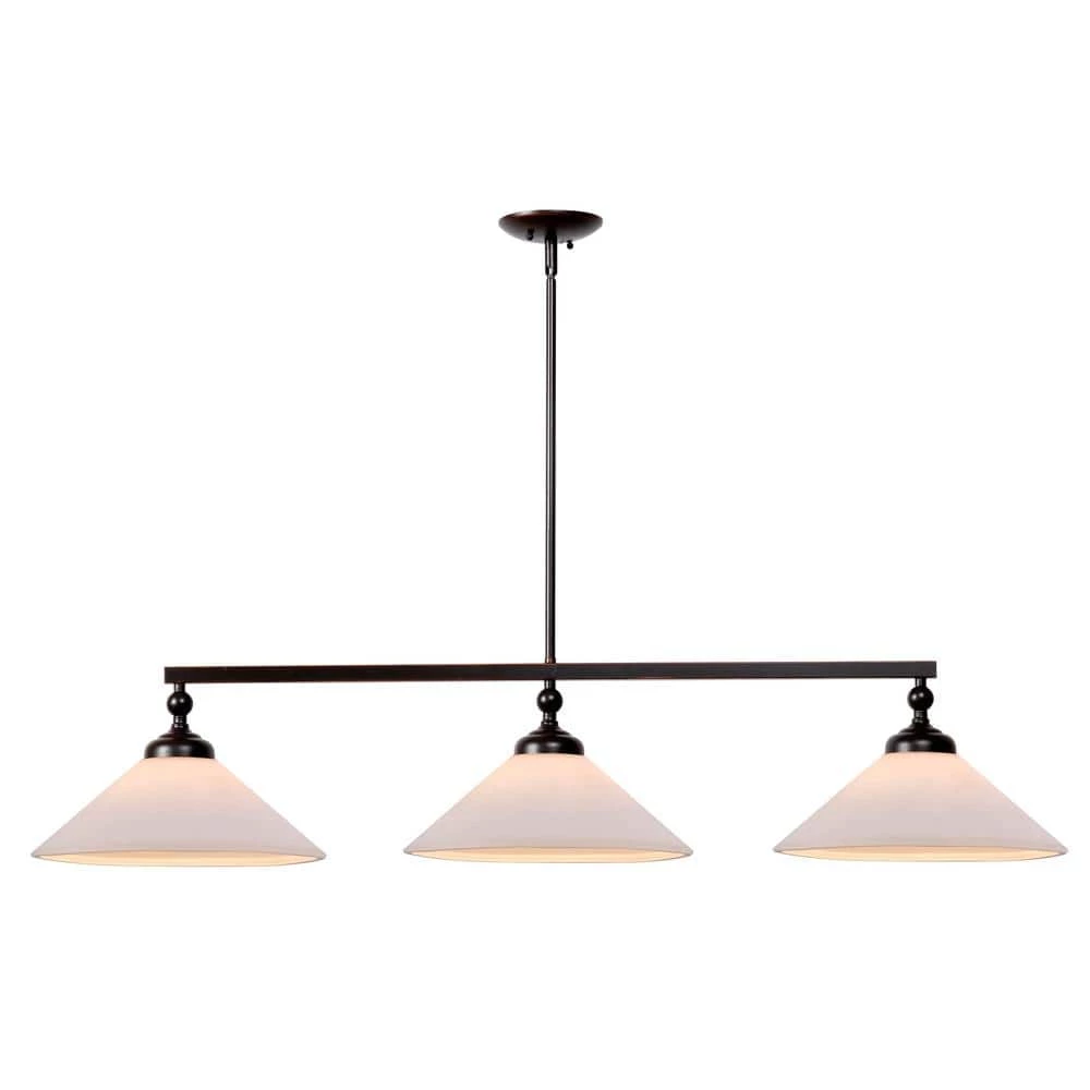 Conical 3-Light Oil Rubbed Bronze Pendant by Kenroy Home 3 Conical 3-Light Oil Rubbed Bronze Pendant by Kenroy Home