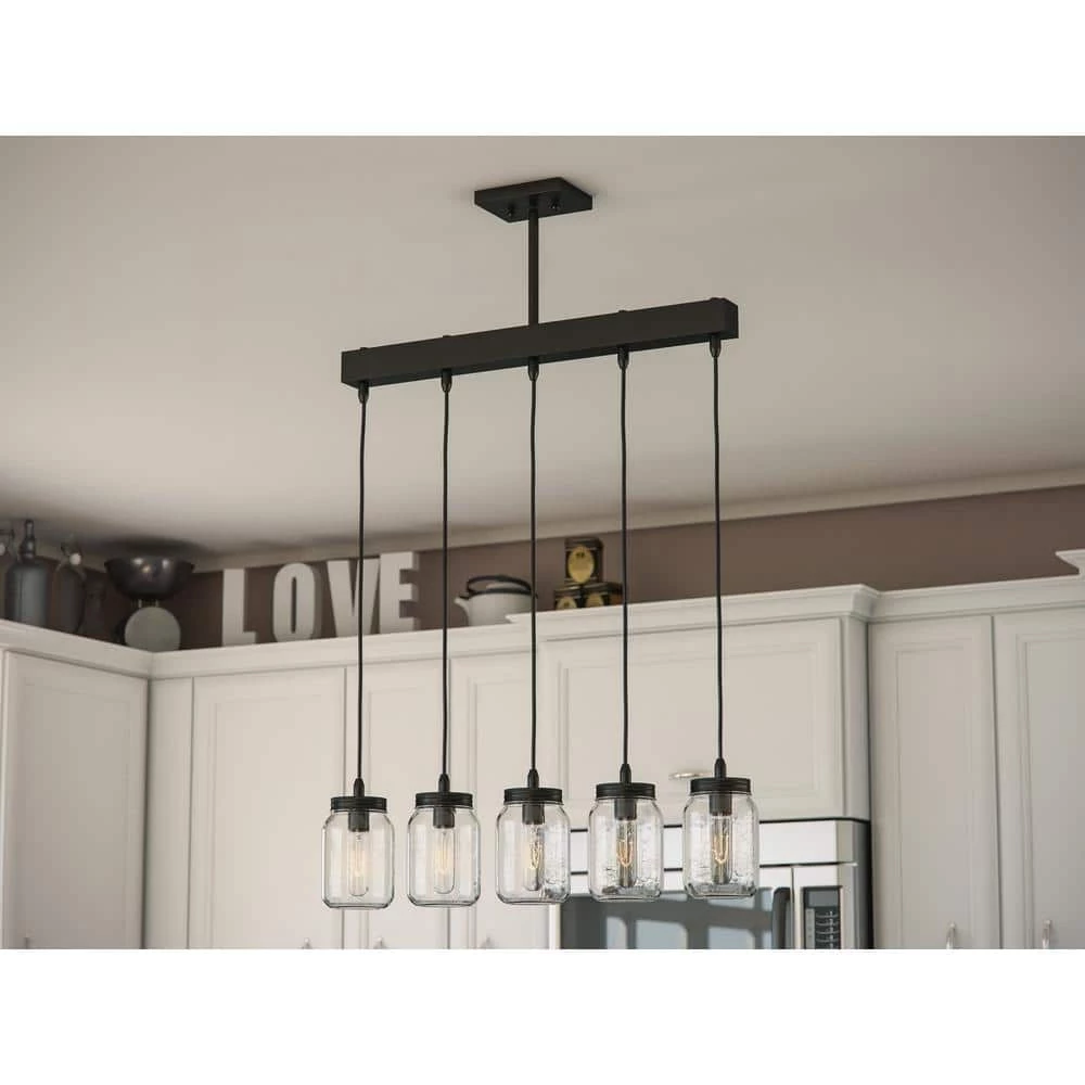 Appalachian 5 Light Oil Rubbed Bronze Island Pendant by Kenroy Home 7 Appalachian 5 Light Oil Rubbed Bronze Island Pendant by Kenroy Home - Image 5