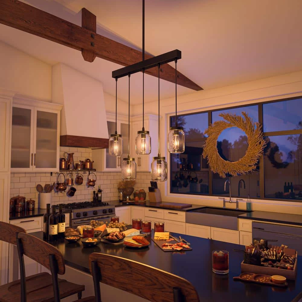 Appalachian 5 Light Oil Rubbed Bronze Island Pendant by Kenroy Home 5 Appalachian 5 Light Oil Rubbed Bronze Island Pendant by Kenroy Home - Image 3