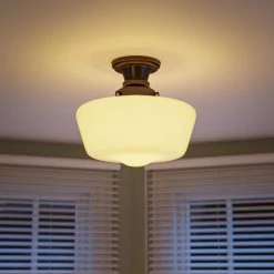 Cambridge 1-Light Bronze Flush Mount by Kenroy Home -Kenroy Home Sales blackened oil rubbed bronze kenroy home flush mount lights 93660orb 31 1000