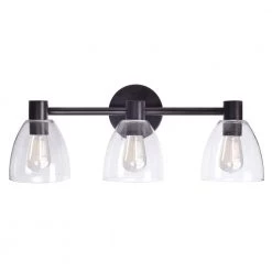 Edis 3 Light Bronze Vanity Light by Kenroy Home