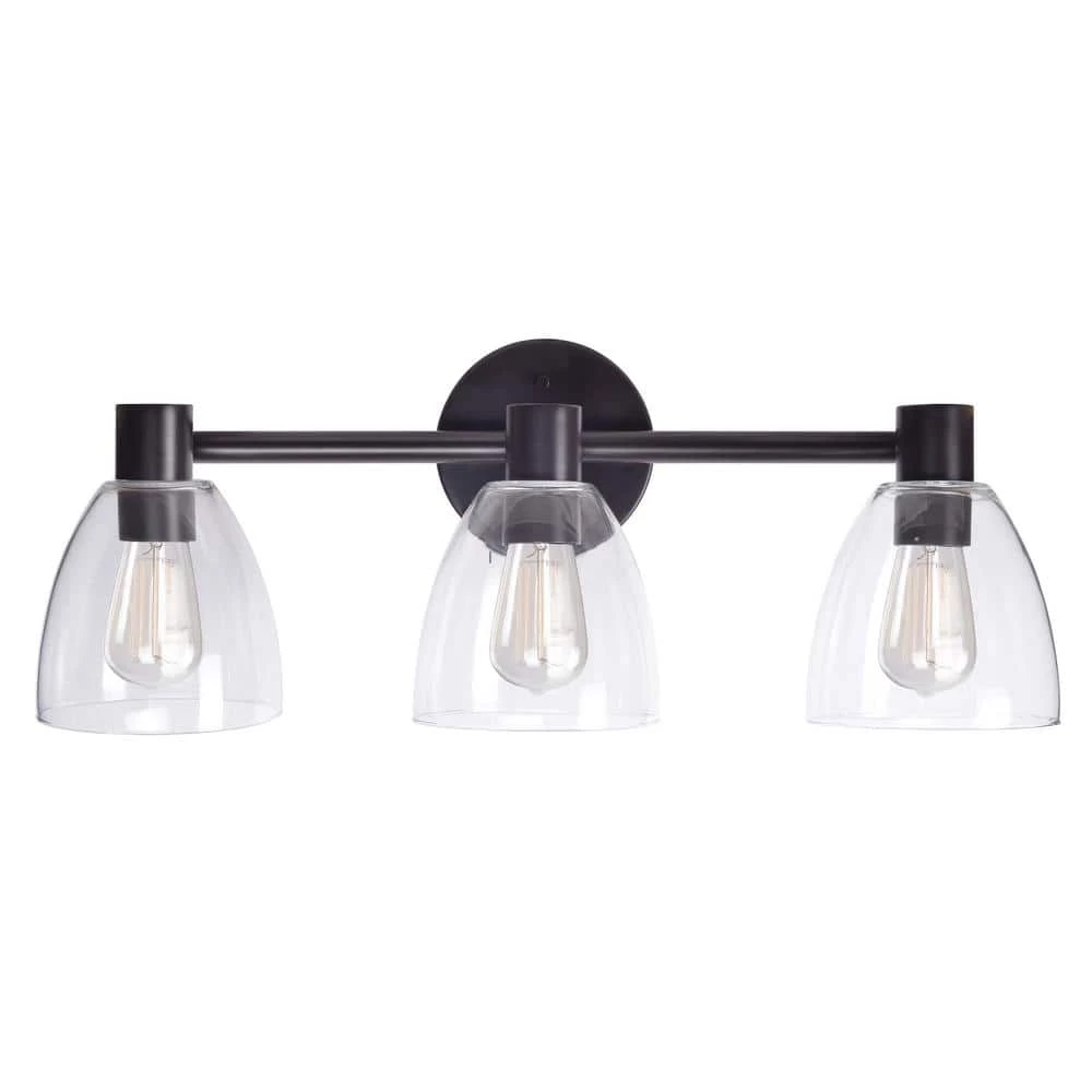 Edis 3 Light Bronze Vanity Light by Kenroy Home 3 Edis 3 Light Bronze Vanity Light by Kenroy Home