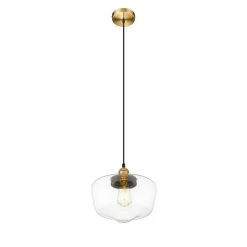 Sumaya 1-Light Brass and Black Mini Pendant with Glass Shade by OVE Decors 12 Sumaya 1-Light Brass and Black Mini Pendant with Glass Shade by OVE Decors -Kenroy Home Sales brass and black ove decors pendant lights sumaya p 1lt 4f 1000