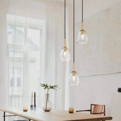 Romina 3-Light Brass Pendant with Glass Shade by OVE Decors -Kenroy Home Sales brass ove decors chandeliers romina p 3lt 76 1000