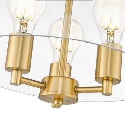 Romina 13 in. 3-Light Brass Semi-Flush Mount by OVE Decors -Kenroy Home Sales brass ove decors flush mount lights romina sf 3lt 44 1000