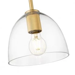 Romina 1-Light Brass Mini Pendant with Glass Shade by OVE Decors -Kenroy Home Sales brass ove decors pendant lights romina p 1lt fa 1000