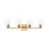 Romina 5 in. 4-Light Brass Vanity Light with Glass Shade by OVE Decors -Kenroy Home Sales brass ove decors vanity lighting romina vl 4lt 64 1000