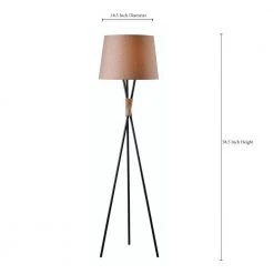 Trio 59 in. Bronze Floor Lamp by Kenroy Home -Kenroy Home Sales bronze finish with rope accents kenroy home floor lamps 32766brz 4f 1000