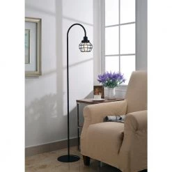 59 in. Bronze Caged Floor Lamp by Kenroy Home -Kenroy Home Sales bronze kenroy home floor lamps 32703orb 31 1000