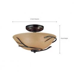 Twigs 2-Light Bronze Flush Mount by Kenroy Home -Kenroy Home Sales bronze kenroy home flush mount lights 90906brz 4f 1000