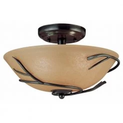 Twigs 2-Light Bronze Flush Mount by Kenroy Home