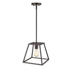 Adele 1-Light 10 in. Bronze Ceiling Pendant Light by OVE Decors -Kenroy Home Sales bronze ove decors chandeliers 15lpe ade110 pb 4f 1000