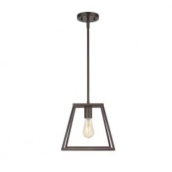 Adele 1-Light 10 in. Bronze Ceiling Pendant Light by OVE Decors