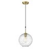 Manika 1-Light Brushed Gold Pendant with Clear Glass Shade by OVE Decors -Kenroy Home Sales brushed gold ove decors chandeliers 15lpe mani10 l 64 1000