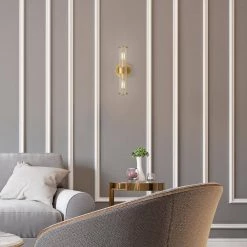 Romex 4.72 in. W 2-Light Brushed Gold Vanity Light with Clear Glass Shade by OVE Decors 15 Romex 4.72 in. W 2-Light Brushed Gold Vanity Light with Clear Glass Shade by OVE Decors -Kenroy Home Sales brushed gold ove decors vanity lighting 15lva rome05 l 31 1000