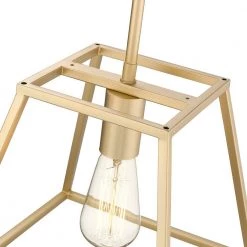 Adele 10 in. 1-Light Brushed Gold Painted Ceiling Pendant Light by OVE Decors -Kenroy Home Sales brushed gold painted ove decors chandeliers 15lpe ade110 pg 1f 1000