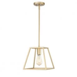 Adele 10 in. 1-Light Brushed Gold Painted Ceiling Pendant Light by OVE Decors -Kenroy Home Sales brushed gold painted ove decors chandeliers 15lpe ade110 pg c3 1000