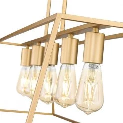 Adele 38 in. 5-Light Brushed Gold Painted Ceiling Pendant Light by OVE Decors 16 Adele 38 in. 5-Light Brushed Gold Painted Ceiling Pendant Light by OVE Decors -Kenroy Home Sales brushed gold painted ove decors chandeliers 15lpe ade238 pg 44 1000