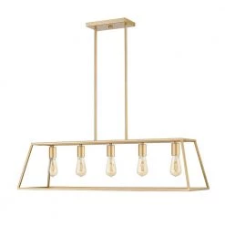 Adele 38 in. 5-Light Brushed Gold Painted Ceiling Pendant Light by OVE Decors 13 Adele 38 in. 5-Light Brushed Gold Painted Ceiling Pendant Light by OVE Decors -Kenroy Home Sales brushed gold painted ove decors chandeliers 15lpe ade238 pg c3 1000