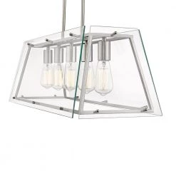 Evan V 5-Light Brushed Nickel Pendant by OVE Decors 15 Evan V 5-Light Brushed Nickel Pendant by OVE Decors -Kenroy Home Sales brushed nickel ove decors chandeliers 15lpe eva532 bn 1f 1000