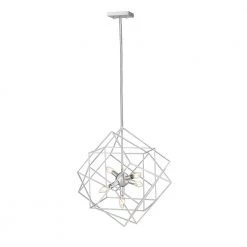 5-Light Plated Brushed Nickel Pendant by OVE Decors -Kenroy Home Sales brushed nickel ove decors chandeliers 15lpe kiku20 bn c3 1000