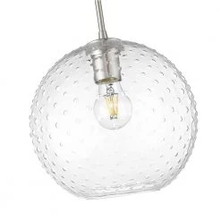 Manika 10 in. 1-Light Brushed Nickel and Black Wire Ceiling Pendant Light by OVE Decors -Kenroy Home Sales brushed nickel ove decors chandeliers 15lpe mani10 ln 1f 1000