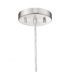 Manika 10 in. 1-Light Brushed Nickel and Black Wire Ceiling Pendant Light by OVE Decors -Kenroy Home Sales brushed nickel ove decors chandeliers 15lpe mani10 ln 4f 1000