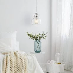 Norwich 1-Light Brushed Nickel Island Pendant Light with Seeded Glass Shade by OVE Decors -Kenroy Home Sales brushed nickel ove decors chandeliers 15lpe norw28 ln 31 1000