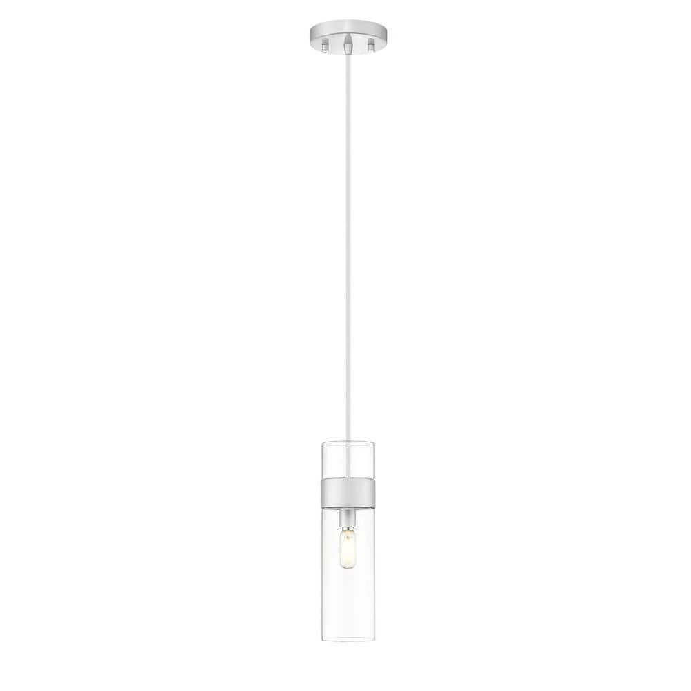 Ivy 1-Light Brushed Nickel Pendant with Clear Glass Shade by OVE Decors 3 Ivy 1-Light Brushed Nickel Pendant with Clear Glass Shade by OVE Decors