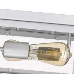 Ivy 11.8 in. W 2-Light Brushed Nickel Square Flush Mount by OVE Decors -Kenroy Home Sales brushed nickel ove decors flush mount lights 15lfmr ivy812 l 1f 1000