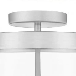 Lois 13 in. 3-Light Brushed Nickel Semi-Flush Mount with Clear Glass Shade by OVE Decors 13 Lois 13 in. 3-Light Brushed Nickel Semi-Flush Mount with Clear Glass Shade by OVE Decors -Kenroy Home Sales brushed nickel ove decors flush mount lights 15lsfr loi813 l fa 1000