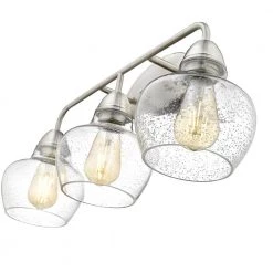 Norwich 24.41 in. W 3-Light Brushed Nickel Vanity Light with Seeded Glass Shade by OVE Decors 14 Norwich 24.41 in. W 3-Light Brushed Nickel Vanity Light with Seeded Glass Shade by OVE Decors -Kenroy Home Sales brushed nickel ove decors vanity lighting 15lva norw24 ln fa 1000