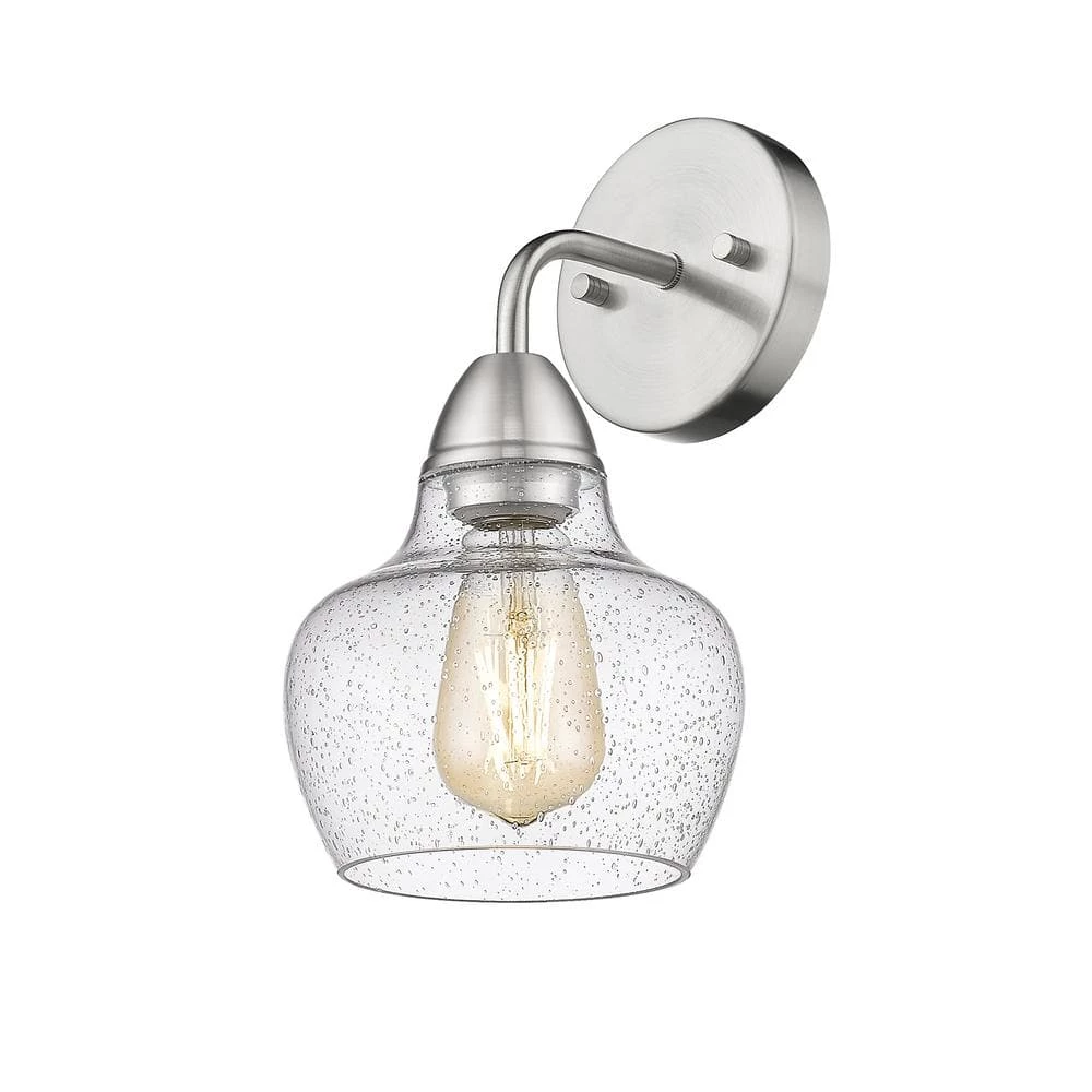 Norwich 6.3 in. W 1-LIght Brushed Nickel Wall Sconce (2-Pack) by OVE Decors 6 Norwich 6.3 in. W 1-LIght Brushed Nickel Wall Sconce (2-Pack) by OVE Decors - Image 4