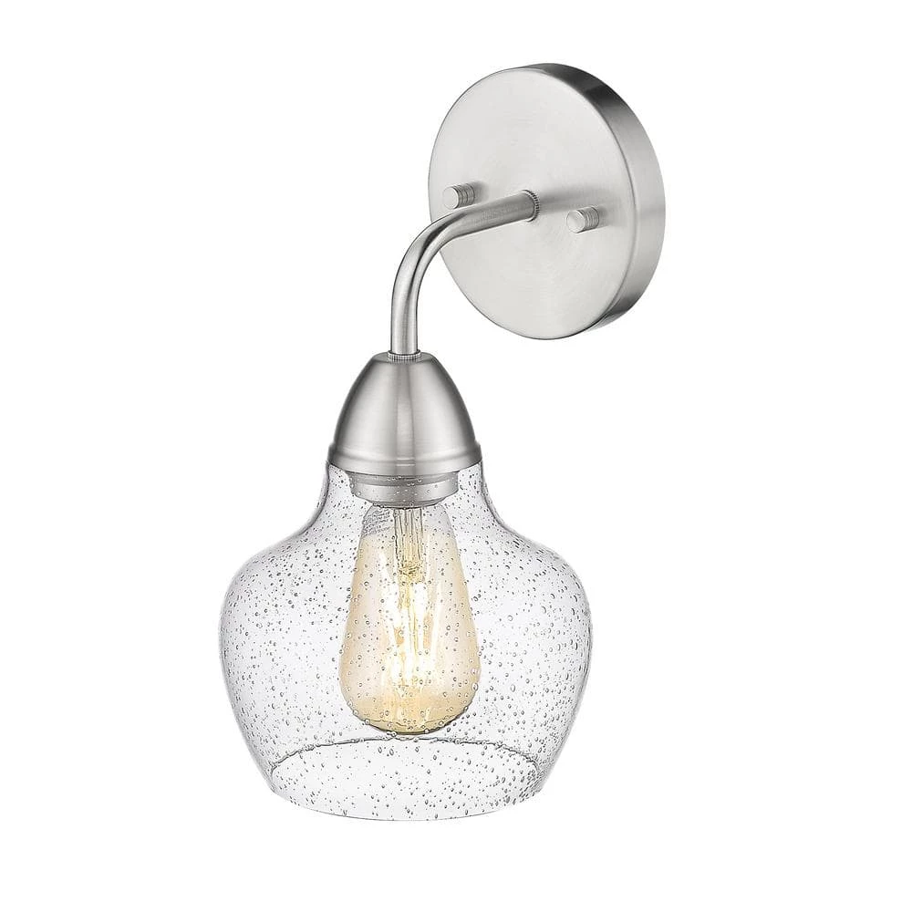 Norwich 6.3 in. W 1-LIght Brushed Nickel Wall Sconce (2-Pack) by OVE Decors 5 Norwich 6.3 in. W 1-LIght Brushed Nickel Wall Sconce (2-Pack) by OVE Decors - Image 3