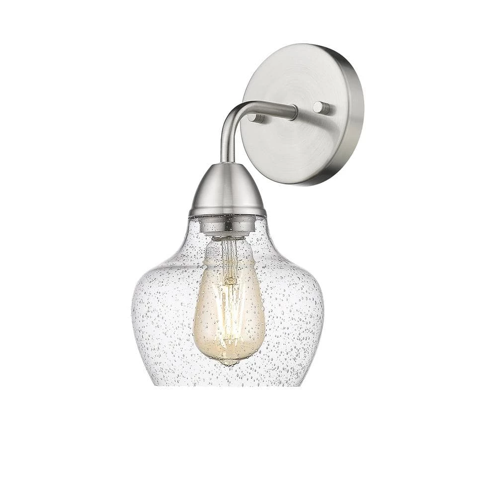 Norwich 6.3 in. W 1-LIght Brushed Nickel Wall Sconce (2-Pack) by OVE Decors 4 Norwich 6.3 in. W 1-LIght Brushed Nickel Wall Sconce (2-Pack) by OVE Decors - Image 2