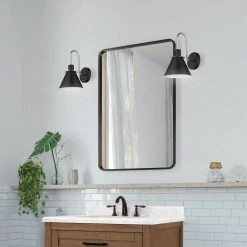 Olly 1-Light Black and Brushed Nickel Wall Sconce by OVE Decors -Kenroy Home Sales brushed nickel ove decors wall sconces 15lva olly07 pb 31 1000