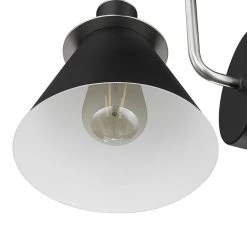 Olly 1-Light Black and Brushed Nickel Wall Sconce by OVE Decors -Kenroy Home Sales brushed nickel ove decors wall sconces 15lva olly07 pb fa 1000