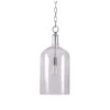 Capri 1-Light Brushed Nickel Pendant with Clear Glass Shade by Kenroy Home -Kenroy Home Sales brushed nickel with clear glass kenroy home chandeliers 91830bn 64 1000