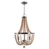 Regas 3-Light Wood Chandelier by Kenroy Home