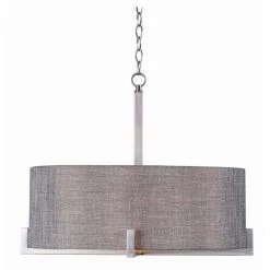 Wiley 4-Light Brushed Steel Pendant by Kenroy Home