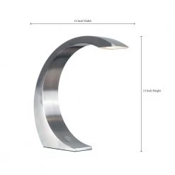 13 in. Brushed Steel Desk Lamp by Kenroy Home -Kenroy Home Sales brushed steel finish kenroy home desk lamps 32037bs 4f 1000