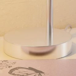 Thornton 25 in. Steel Desk Lamp with Glass Shade by Kenroy Home -Kenroy Home Sales brushed steel finish kenroy home desk lamps 32974bs 4f 1000