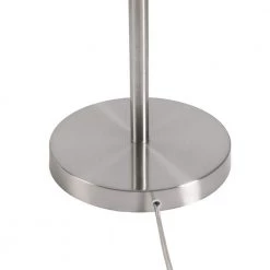 Sonata 58 in. Brushed Steel Floor Lamp with Cream Drum Shade by Kenroy Home -Kenroy Home Sales brushed steel finish kenroy home floor lamps 33063bs 4f 1000
