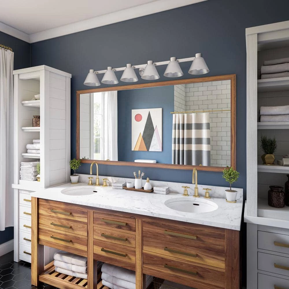 Maxwell 6-Light Brushed Steel Wall Vanity Light by Kenroy Home 8 Maxwell 6-Light Brushed Steel Wall Vanity Light by Kenroy Home - Image 6