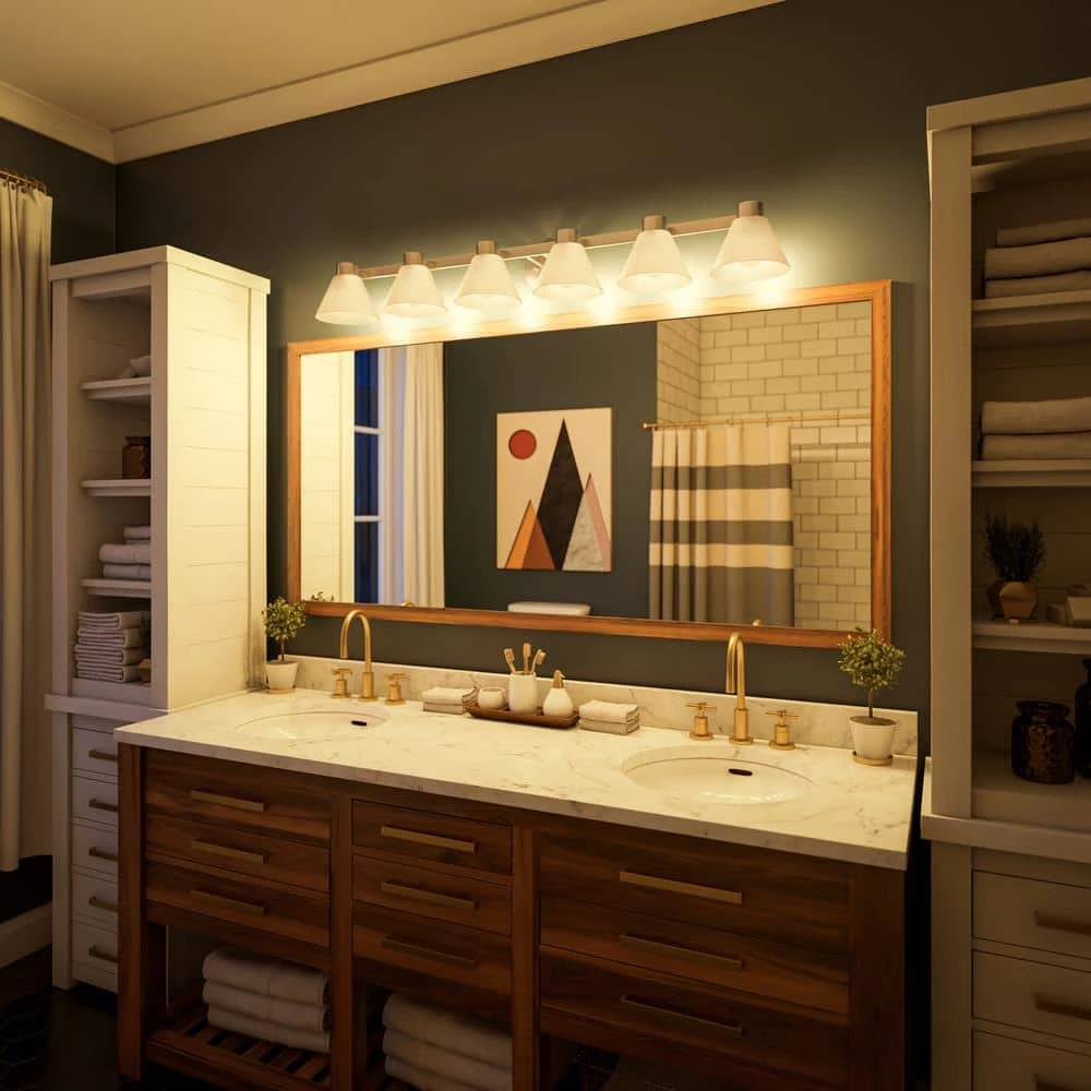 Maxwell 6-Light Brushed Steel Wall Vanity Light by Kenroy Home 12 Maxwell 6-Light Brushed Steel Wall Vanity Light by Kenroy Home - Image 10